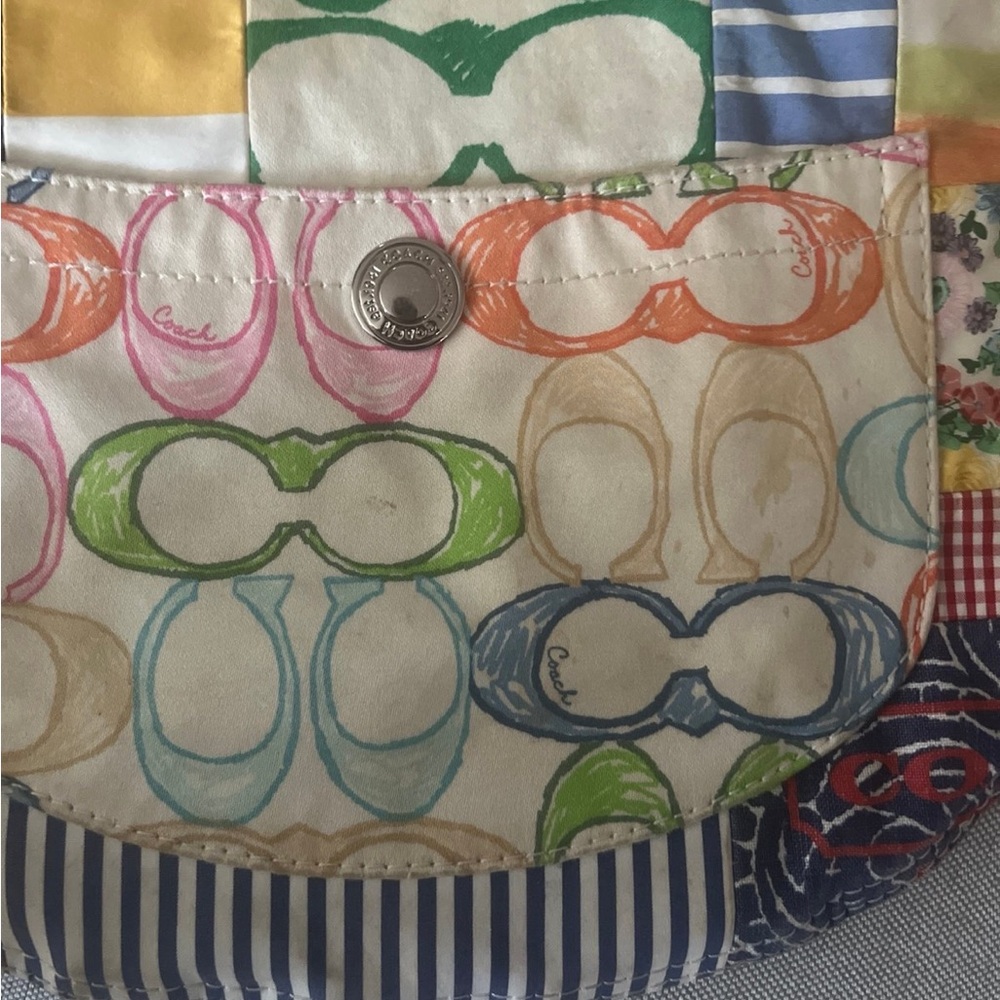 Y2K Coach Limited Edition Patchwork Multicolor Wo… - image 7